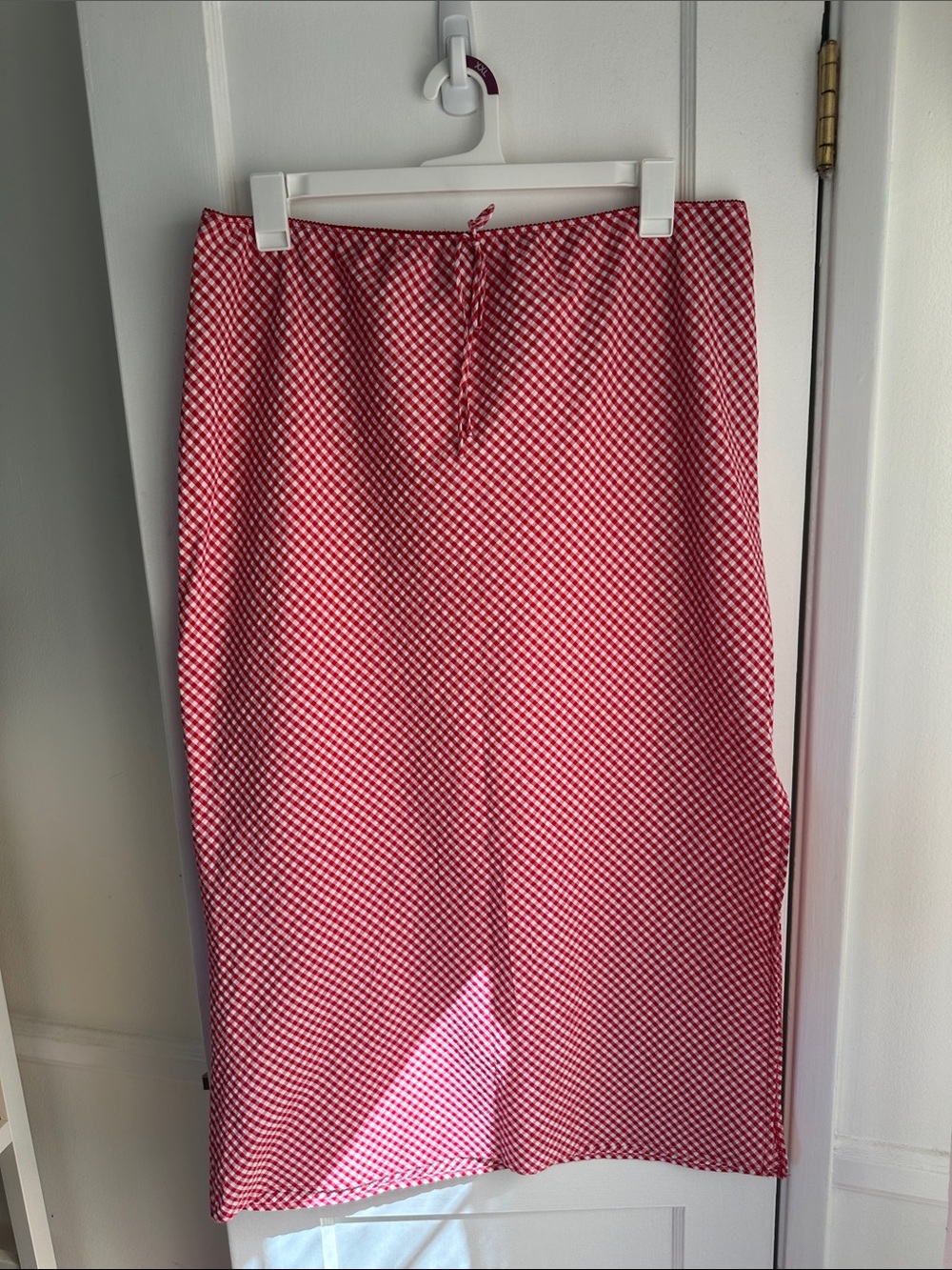 Wild Fable Red Gingham Midi Skirt - Women's Classic Summer Style - XXL